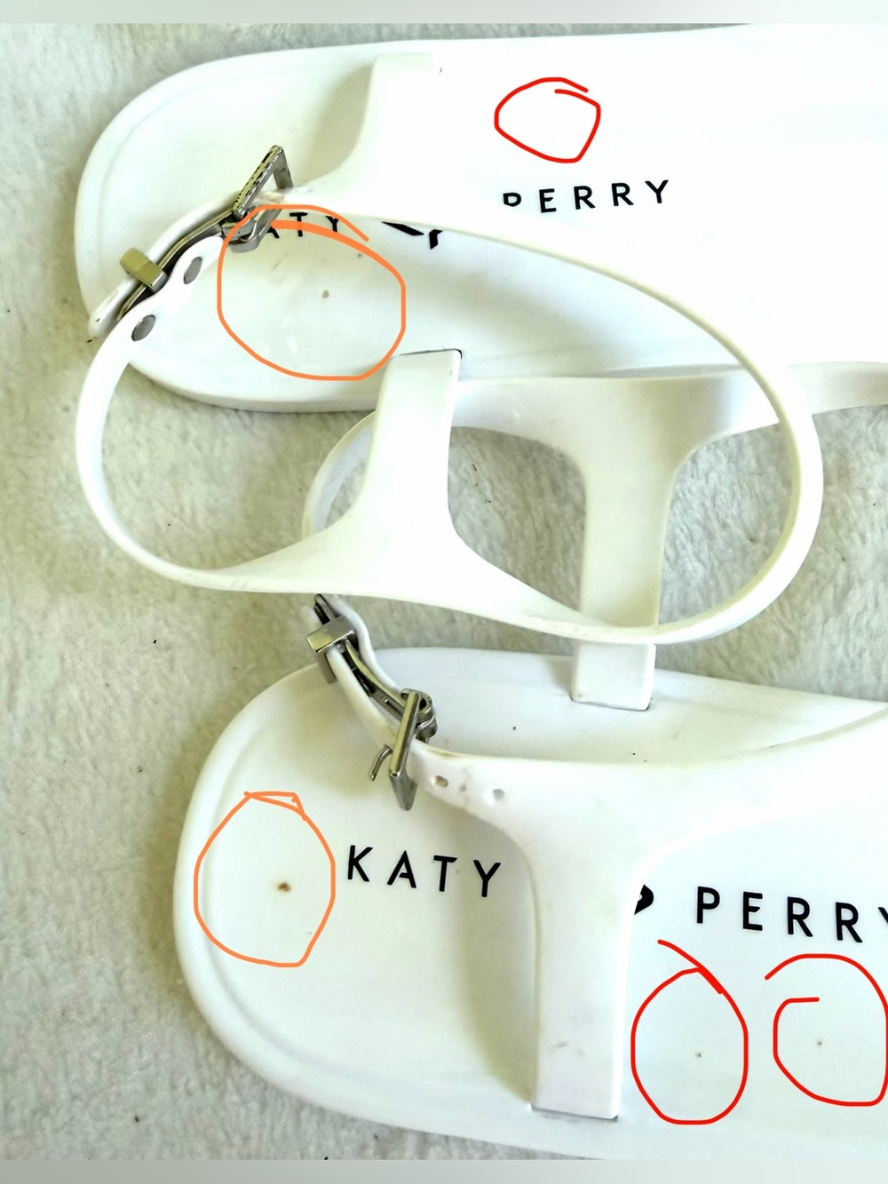 2 Pairs of Katy Perry Jelly Thong Sandals Size 10
Lemon Slices Daisy Flowers - Picture 11 of 11